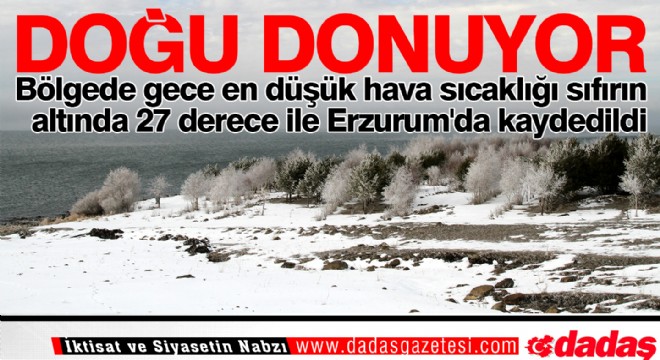  Doğu Anadolu buz kesti 